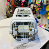 Pet Master™Wire Mesh Skylight Pet Travel Case With Plate&Bowl