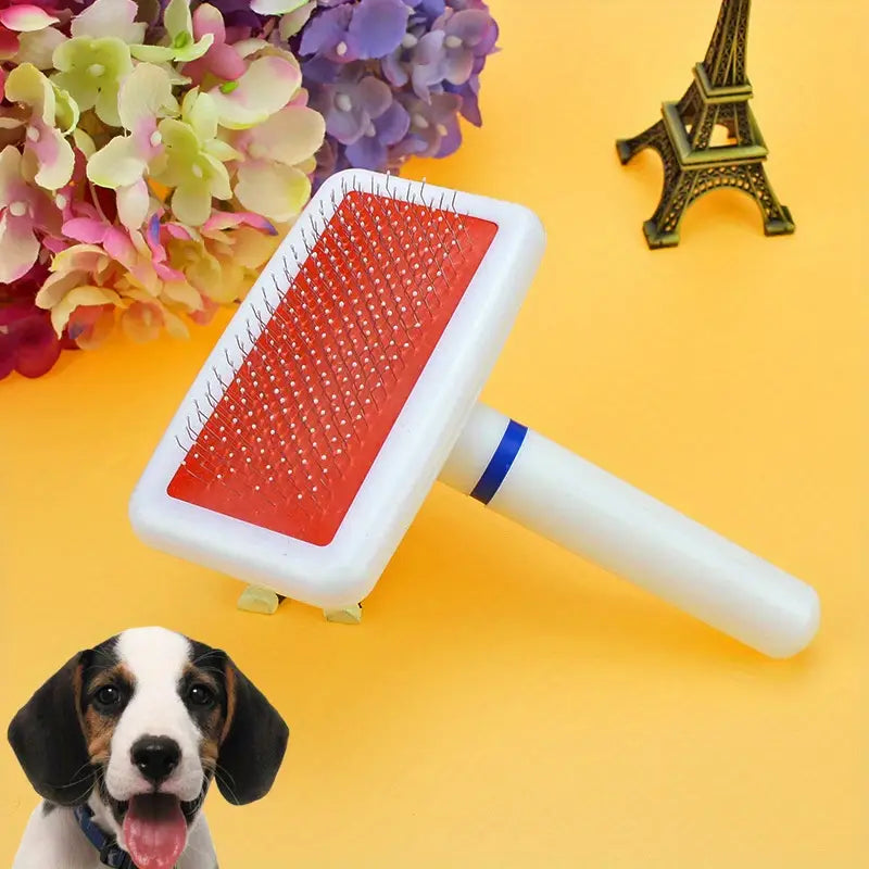 Plastic White Brush for Cats and Dogs