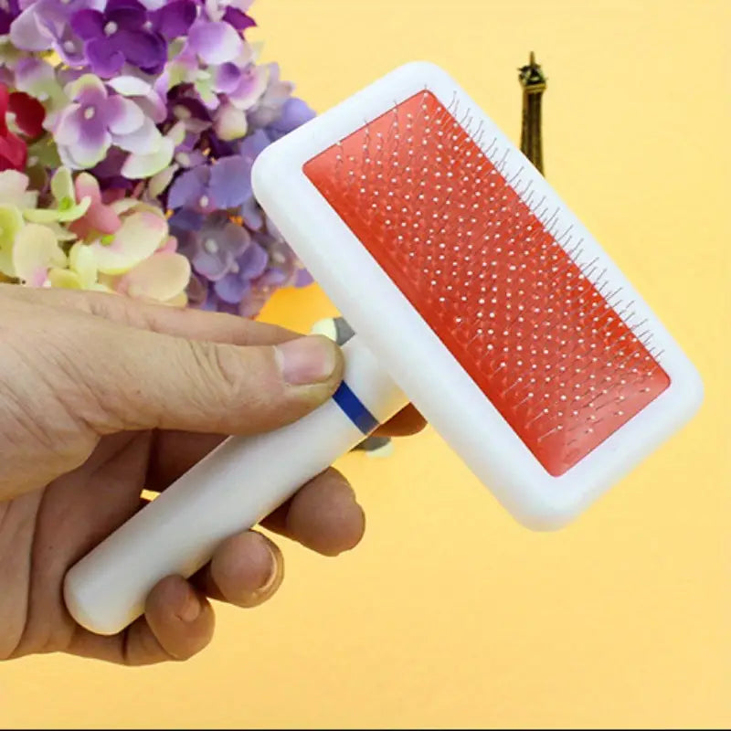 Plastic White Brush for Cats and Dogs