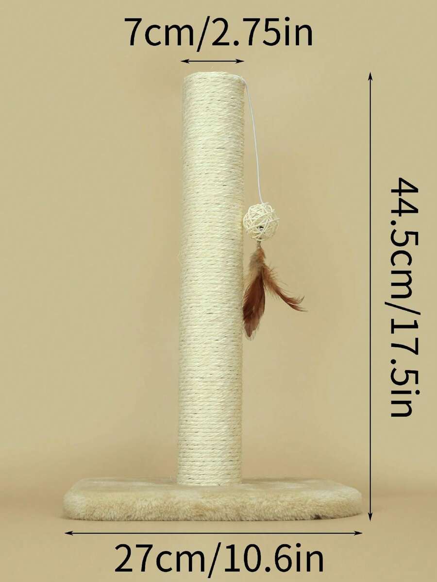 Adorable Single pole Scratching Post with interactive ball By Pet Master