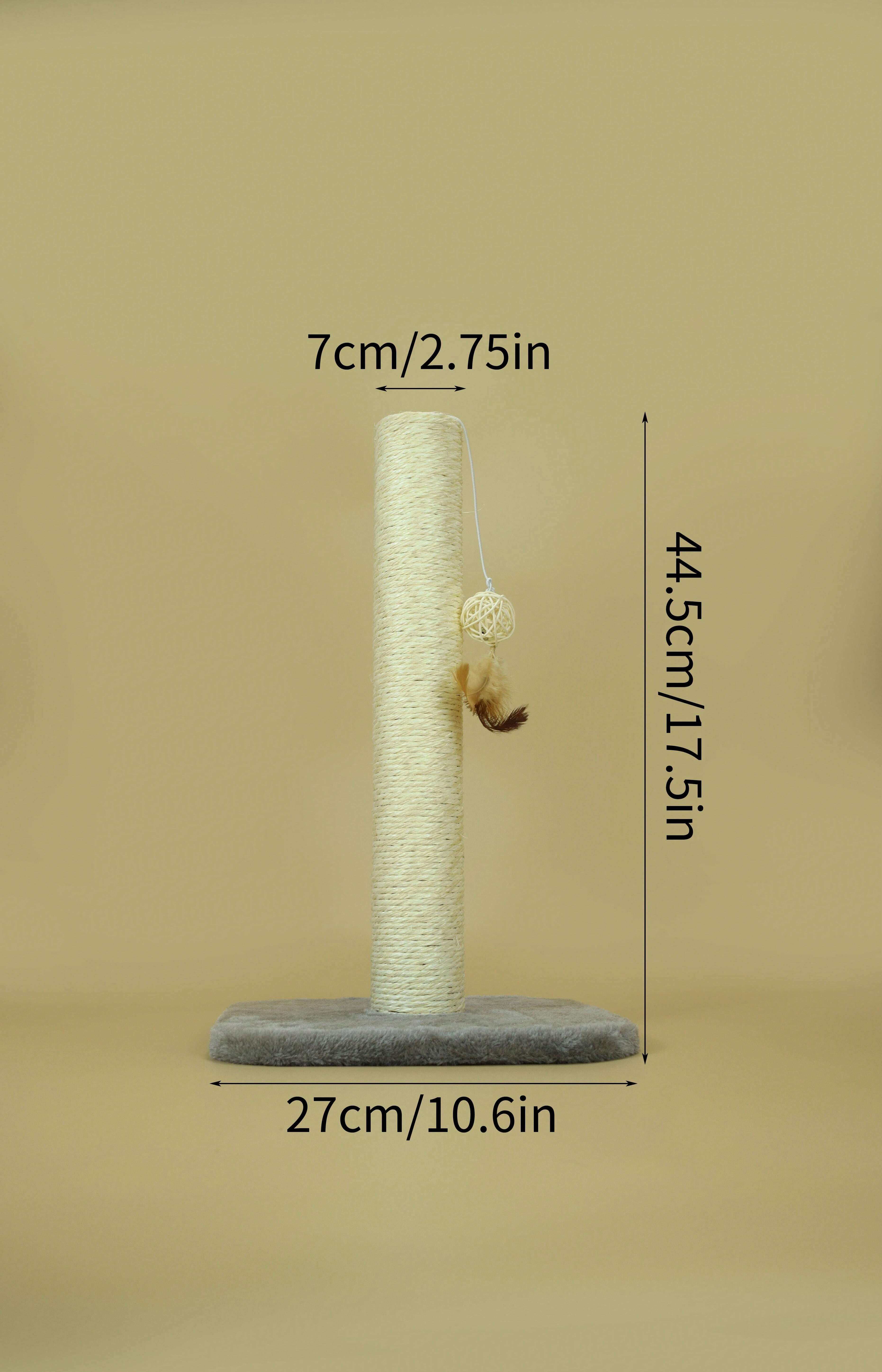 Adorable Single pole Scratching Post with interactive ball By Pet Master