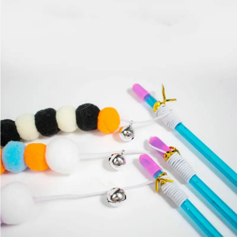 Interactive Cat Toy Stick With Elastic Rope