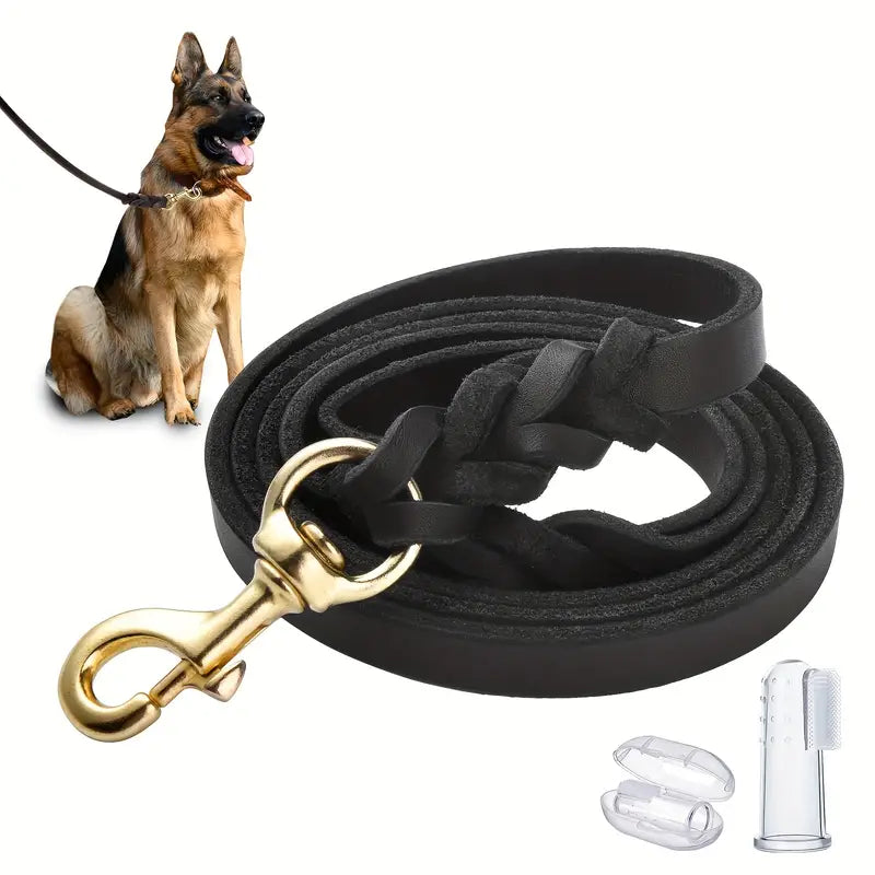 GSD Leather Leash  For Pets