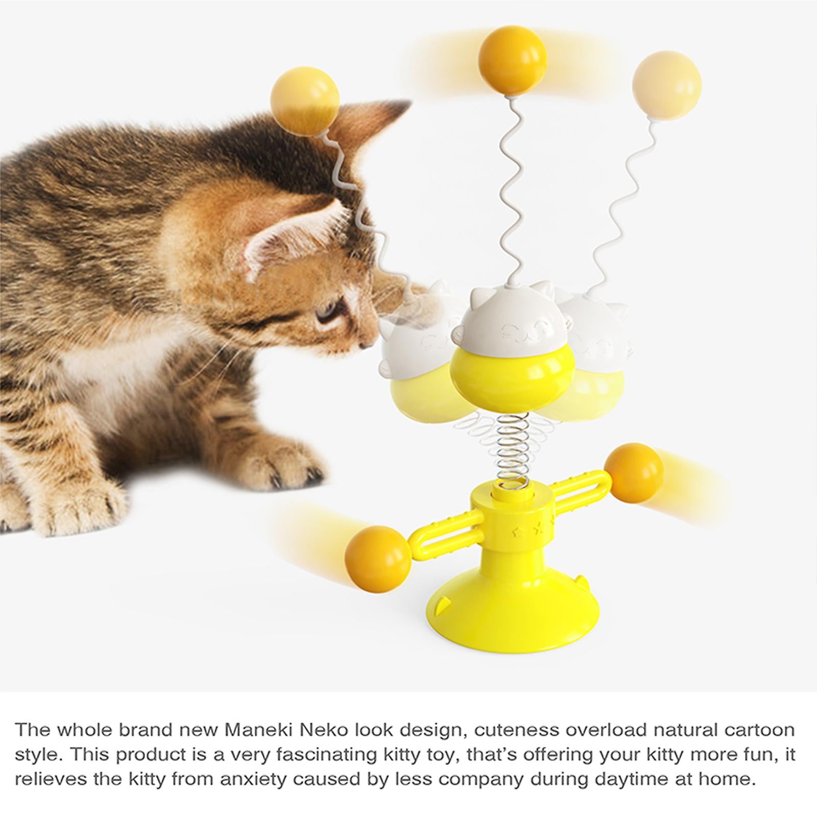 Interactive Spring Cat Turntable Ball Cat Toy