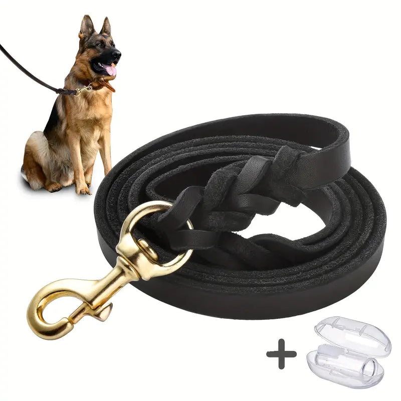 GSD Leather Leash  For Pets