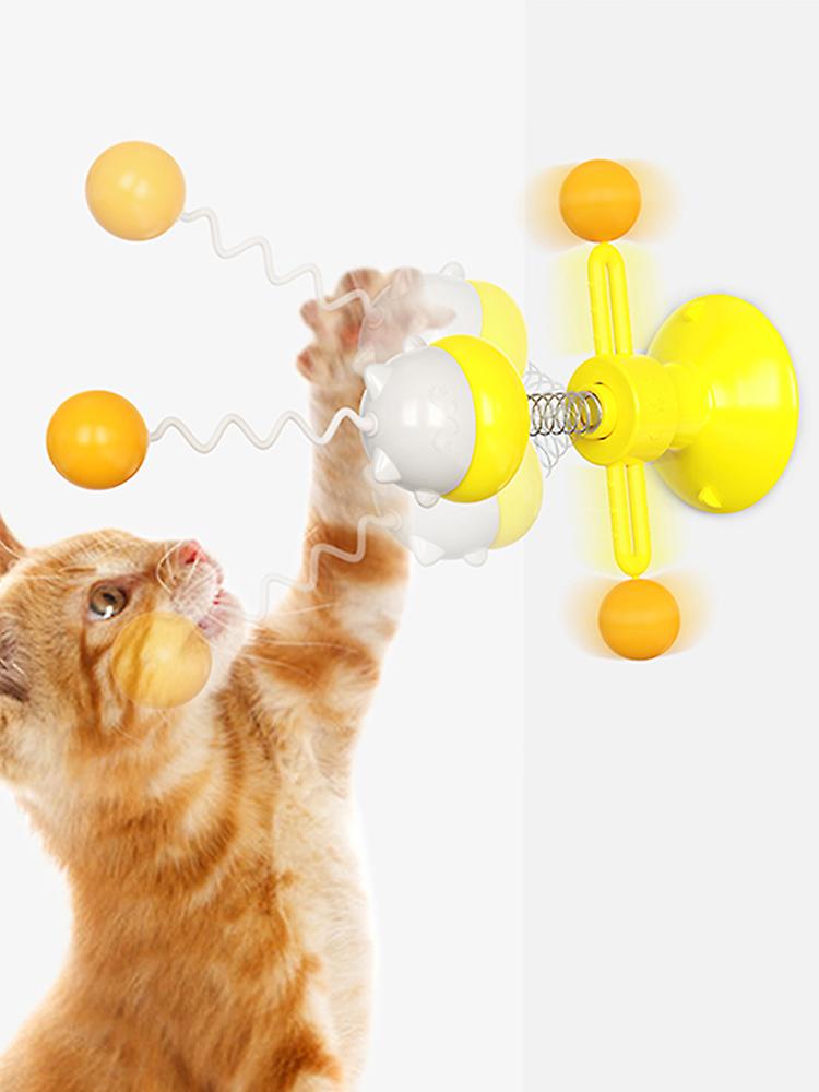 Interactive Spring Cat Turntable Ball Cat Toy