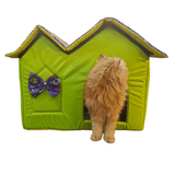 Double Hut Cat and Puppies House - Soft Indoor