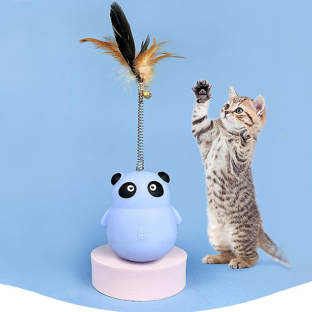 Interactive Cat Toy Tumbler Food Dispenser