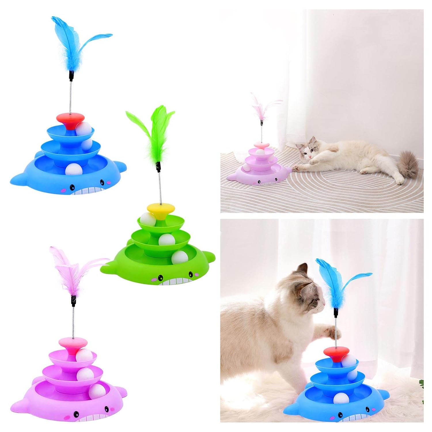 Fish Track Tower for Cats