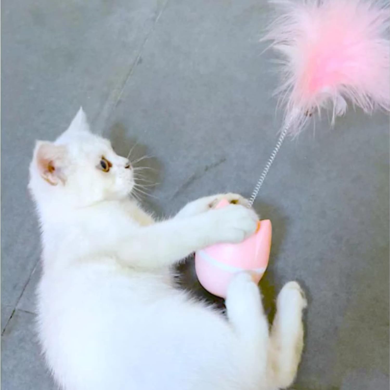 Interactive Cartoon Feather Cat Toy