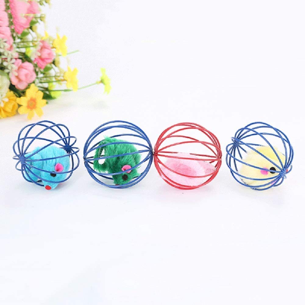 Interactive Mouse Cage Ball Toy For Cat