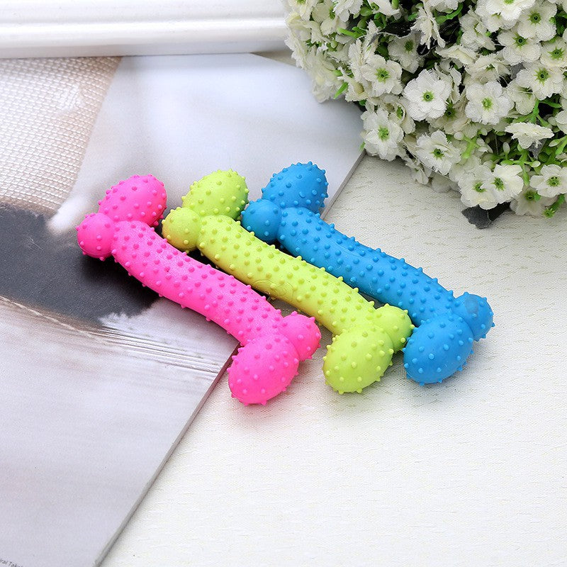 Chewing Bone Shape Rubber Toy