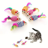 Multi Color Mouse Cat Toy