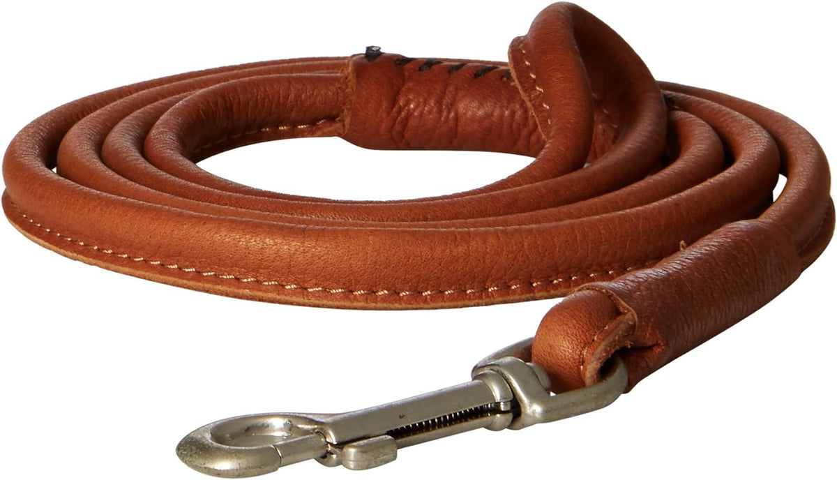 Round Imported Leather Leash