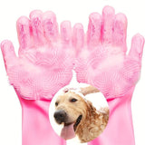 Full Hand Pet Bath Glove for Cats and Dogs