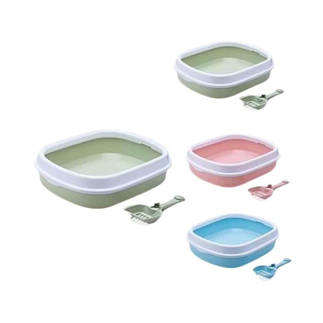 Cat Litter Tray with Lid & Scoop (Local)