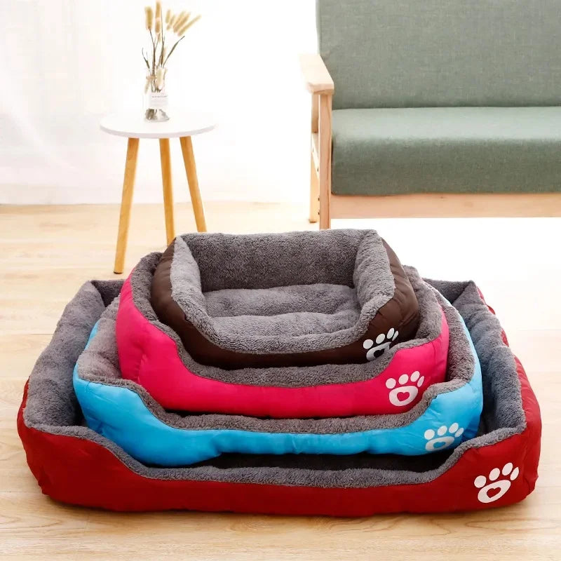 Paw Waterproof Bottom Soft Fleece Warm Pet Sofa Dog Beds