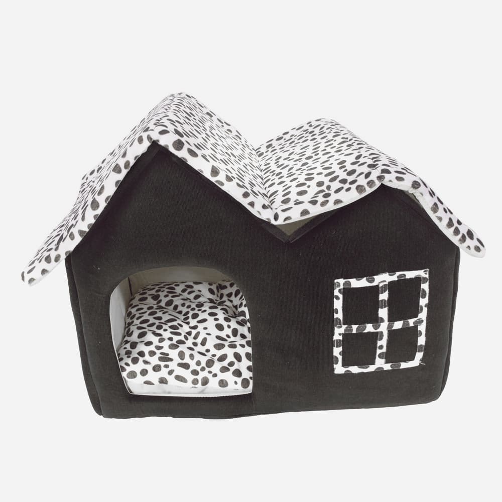 Double Hut Cat and Puppies House - Soft Indoor