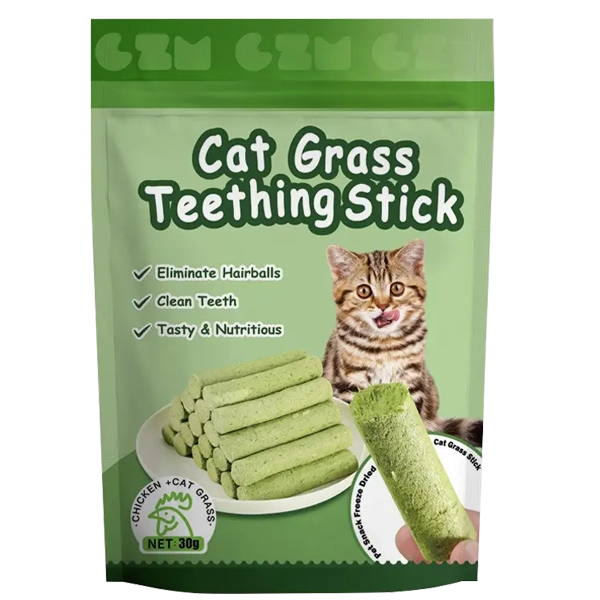 Cat Grass Teething Stick 30 G – Chicken and Cat Grass Flavor