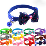 Adjustable Cat Bow Collars with Bell For Cats