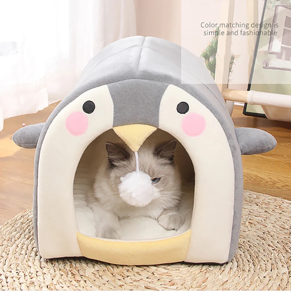 Penguin Face Igloo Pet House