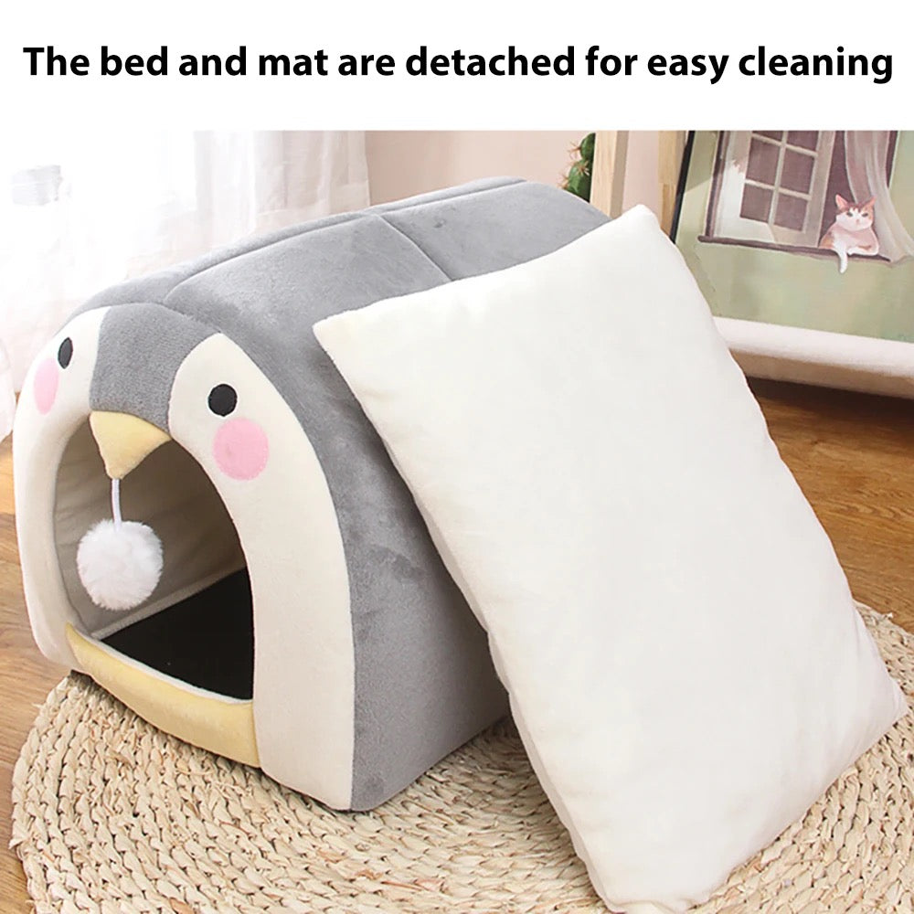 Penguin Face Igloo Pet House