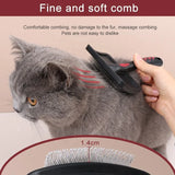 Interactive Black Slicker Brush for Dog and Cat