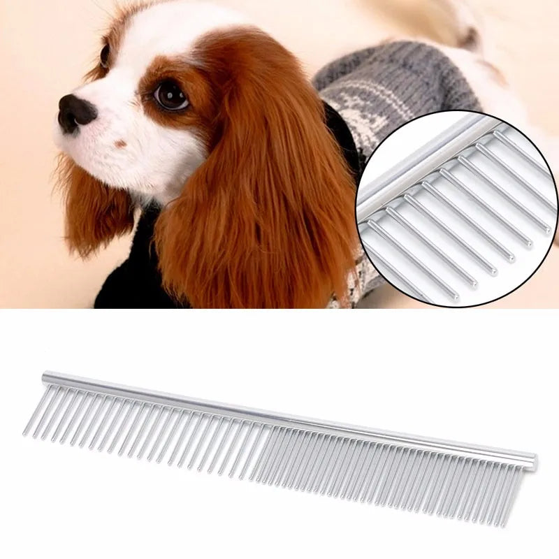 Interactive Steel Comb for Cats and Dogs