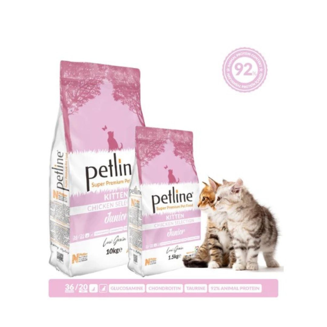 PETLINE SUPER PREMIUM KITTEN FOOD CHICKEN SELECTION