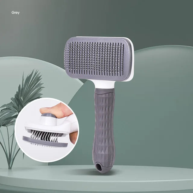 Interactive Square Button Brush for Cats and Dogs