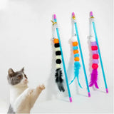 Interactive Cat Toy Stick With Elastic Rope