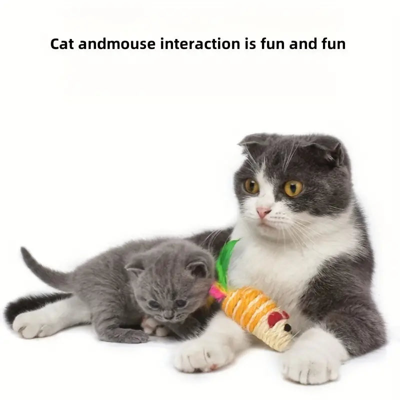 Multi Color Mouse Cat Toy