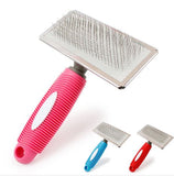 Interactive Slicker Steel Brush for Cats and Dogs