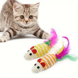 Multi Color Mouse Cat Toy