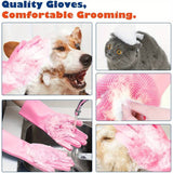 Full Hand Pet Bath Glove for Cats and Dogs