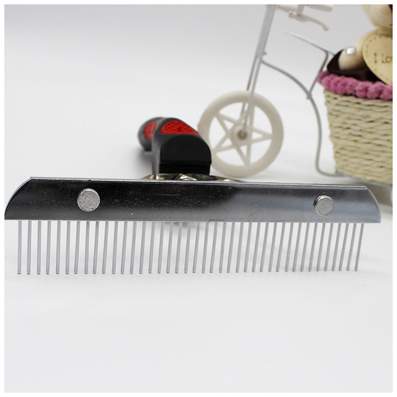 Interactive Rake Comb Straight Iron Brush For Cats and Dogs