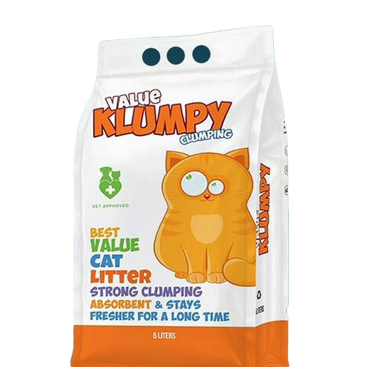 Klumpy Value Cat Litter 5 LTR For Pets