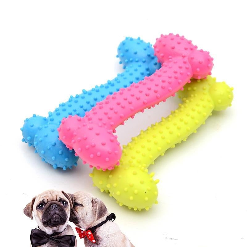 Chewing Bone Shape Rubber Toy