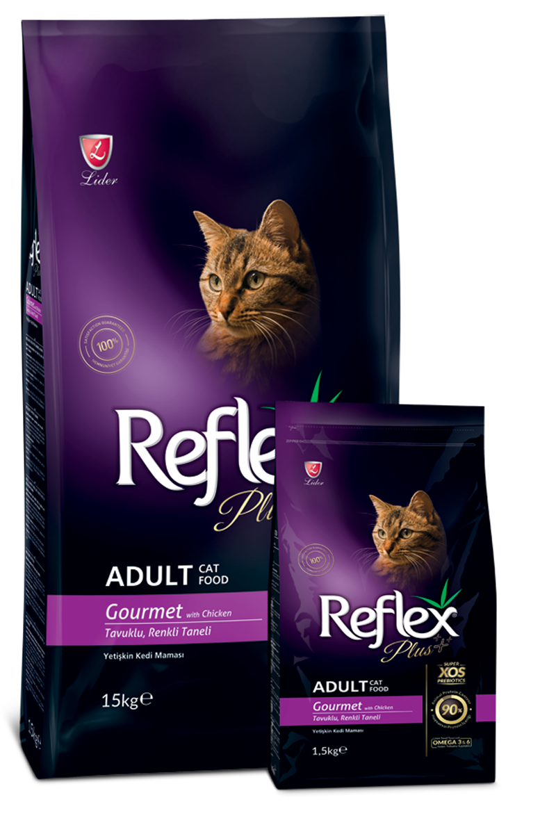 Reflex Plus Multi Colour Adult Cat Food with Chicken