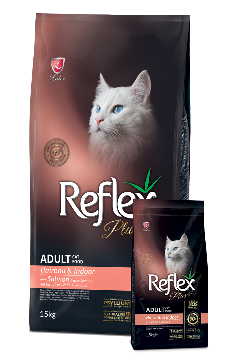 Reflex Plus Anti-Hairball Adult Cat Food with Salmon