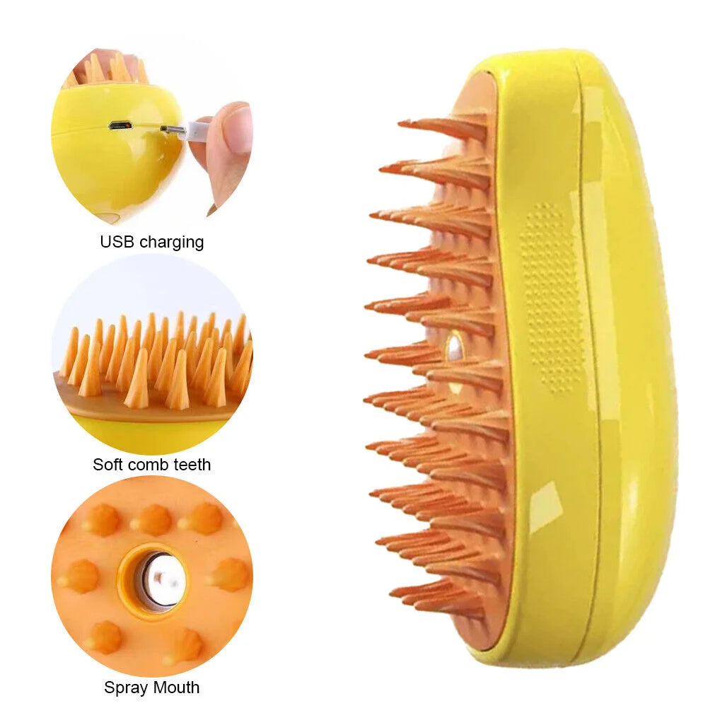 Pet Master™Steam Brush Mango Shape 3-1